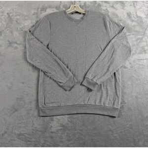 Travis Mathew Sweatshirt Men Small Gray Amenities Crewneck Lightweight Pullover